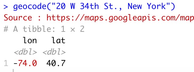 Image 10 - Geocoding - from address to latitude and longitude